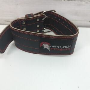 Dark Iron Fitness Leather Pro Weight Lifting Belt 36 Inch